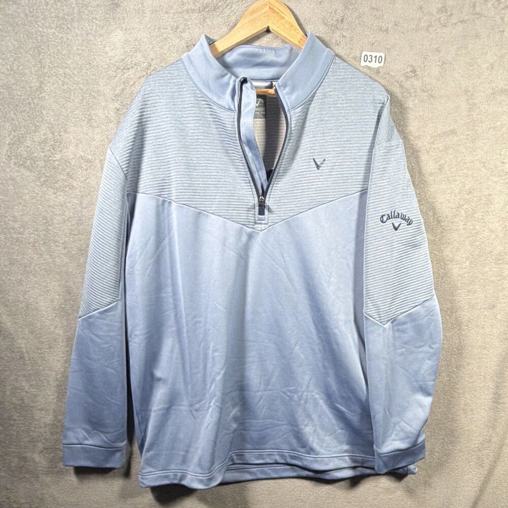 Callaway Weather Series 1/4 Zip Golf Pullover Jacket Men's 2XLT Blue